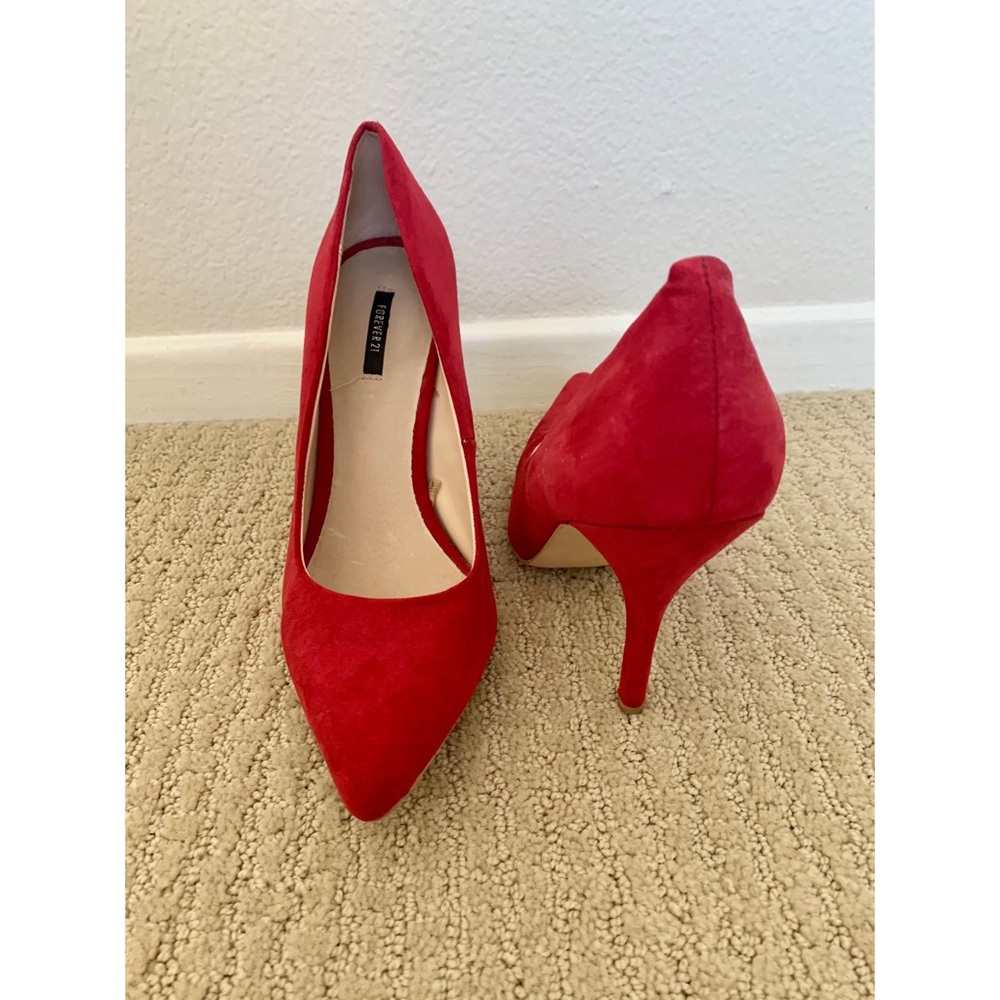 Red Forever 21 Pumps